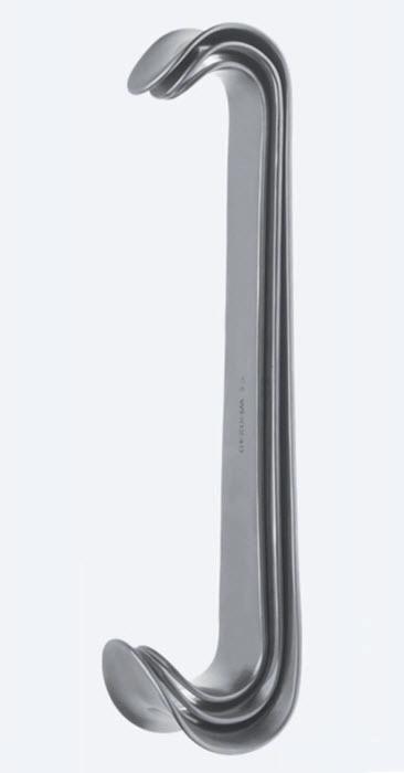 Ретрактори (ранорозширювачі) Roux двокінцеві, набір:19x22мм/23x30мм, 25x26мм/28x38мм, 28x29мм/33x45мм, довж 165 мм. Бренд - Asanus Medizintechnik Gmb, Німеччина